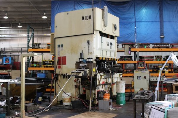 AIDA metal stamping machine at Westlake Tool & Die